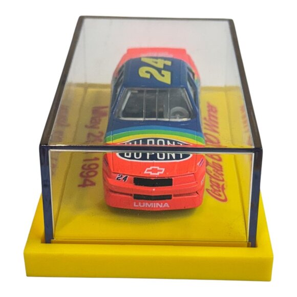 Jeff Gordon Coca-Cola 600 Winner Diecast Car Display May 29 1994 Chevrolet Lumin - Picture 4 of 7
